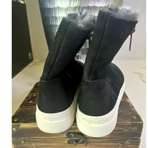 J/Slides Tristan Faux Fur Lined Waterproof Sneaker Boots - Picture 7 of 14